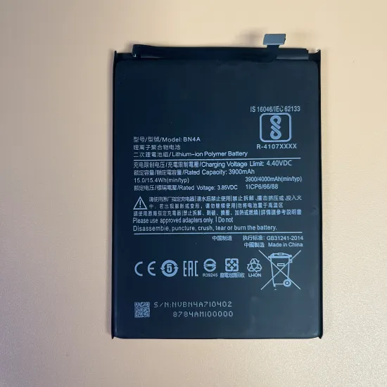 Custom Rechargeable Li-Polymer Batteries for Redmi Note 7 BN4A Replacement