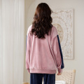 Long sleeve zipper cardigan for ladies