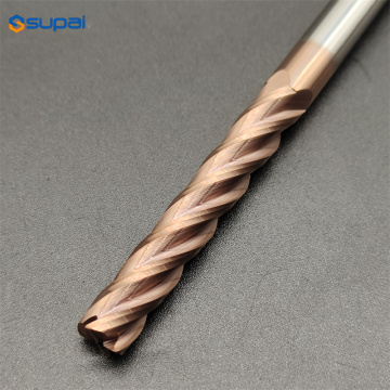 6Flutes End Mill Milling Cutters With Blue-Nano coating