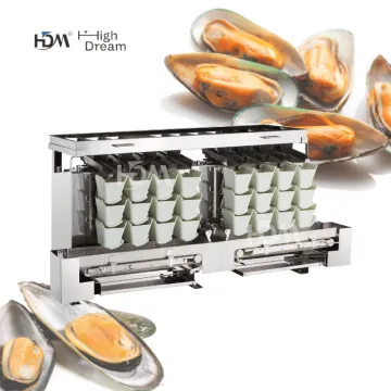 Seafood Shrimp Frozen Food 2.5L Anti-stick Hopper Multihead Weigher