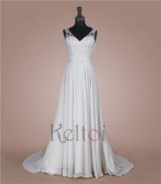 2015 new fashion mother of the bride beach casual wedding dresses patterns
