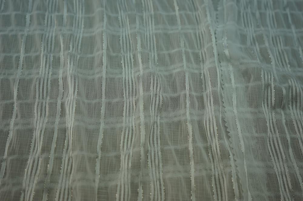 Chiffon Lurex Stripe Dobby Fabric