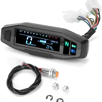12V Universal Motorcycle Speedometer with Odometer and Tachometer
