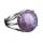 Gemstone Crystal Adjustable Ring Natural Stone Quartz Rings for Women Men Amethyst Tiger eye Charm Rings Anniversary Birthday