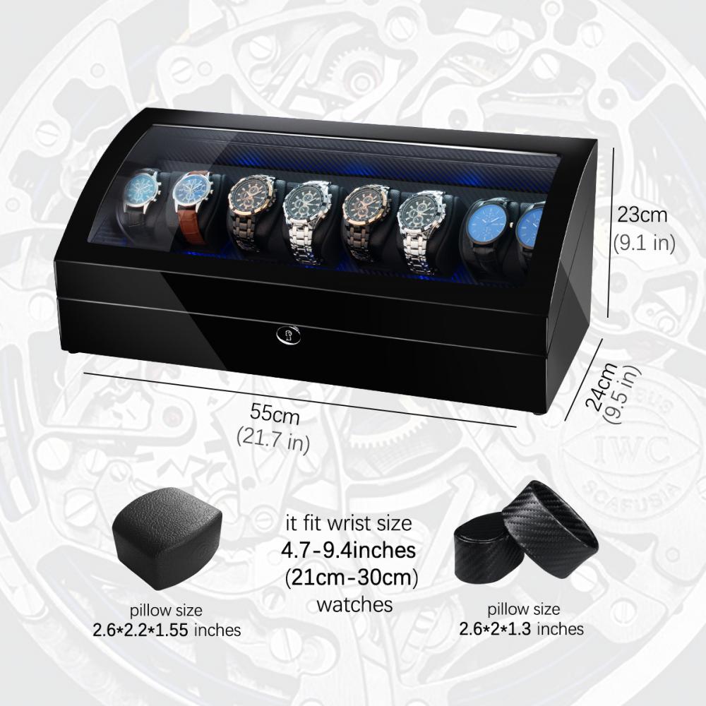 Ww 8224 Ebony Quad Rotors Watch Winder Details