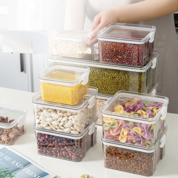 Hot Sale Pet Material Stackable Plastic Storage Box for Kitchen Food Refrigerator