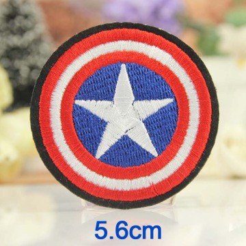 Captain America Iron On Patch Pakaian Bersulam