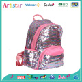 pink and sliver sequins backpack