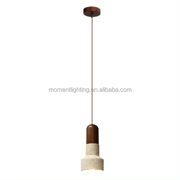 Nordic Minimalist Factory Price Yellow Stone Pendant Lamps for Restaurants and Homes