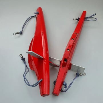 Wooden Marlin Billfish Teaser Lure for Big Game Tuna Offshore Fishing