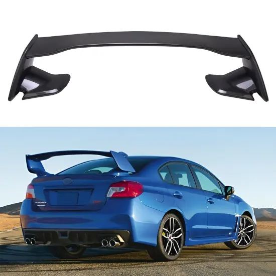 Subaru WRX STI 2015-2019 Carbon Fiber Rear Roof Boot Tailgate Spoiler: High-Quality Styling Upgrade