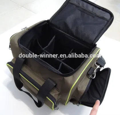 Adjustable compartment multifunction fishing tackle hook fishing lure bag