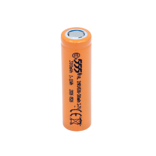 Batterie lithium-ion cylindrique IMR 14500, 300mAh, 3.7V