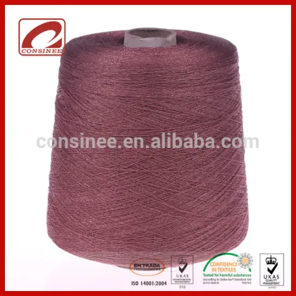Fancy metallic yarn viscose blended yarns for pretty evening dress