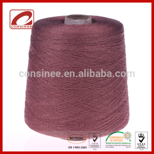 Fashionable 84%Rayon Viscose 16%Metallic fancy metallic yarn