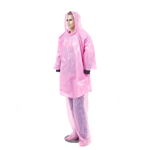 High quality waterproof recycled plastic PEVA raincoat