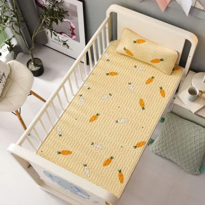 Factory Supply Crib Bedding: Custom Latex Ice Silk Summer Cooling Mat for Babies