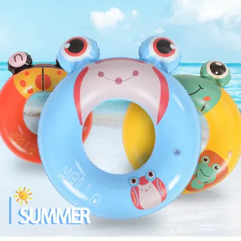 Underarm Ring Beach Inflatable Float Ring: A Cute and Thickened Cartoon Swimming Life Buoy for Children and Babies - Perfect for Water Sports and Fun in the Sun
