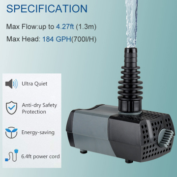 Aquarium HSUP-700 Electric Water Submersible Pump For Pond