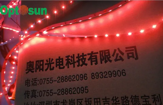 White Color Ip65 335 Smd Flexible Led Strip Lights / 4.8w/m Furniture Led Strip Light