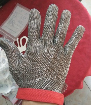 L Size stainless steel working safety gloves