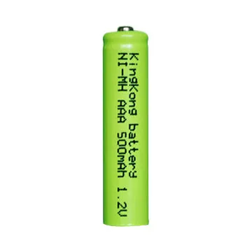 NI-MH 500mAh Rechargeable Battery, 500mAh, Size AAA, 1.2V
