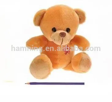 20cm chest embroidery a flower brown bear plush toy