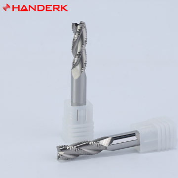 4 Flute Solid Carbide Roughing Milling Cutters: Handerk HRC55 Roughing End Mill for CNC Milling Tools