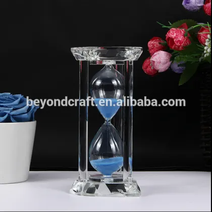 15 minutes crystal hourglasses for wedding giveaway gifts