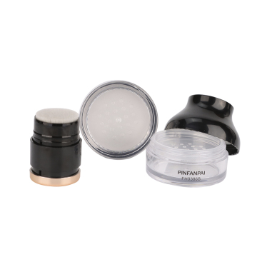 Wholesale 55mm Clear Plastic Loose Powder Box with Brush