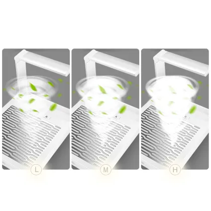 Luxury Nail Tech Dust Collector: Silent Nail Dust Vacuum with Lamp for Acrylic Nails