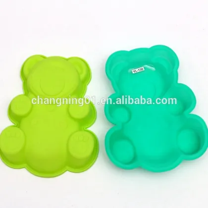 Hot sale cute little bear non-stick cartoon silicone cake mold