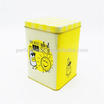 square tin cans for food packaging/food storage tin cans