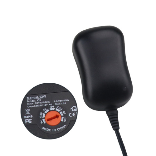 Universal US Plug 12W Adjustable Voltage Power Supply