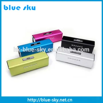 Cube mini portable speaker fm radio speaker with usb port