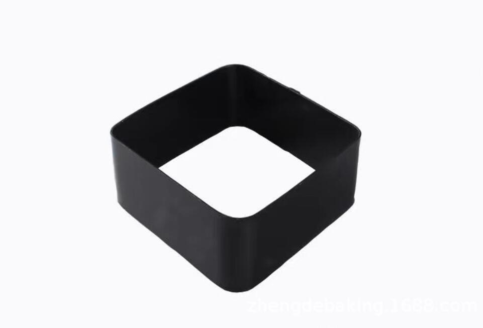 Black Mousse Ring Carbon Steel Cake Mold (17)