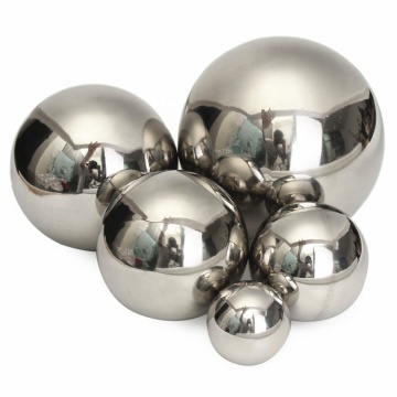 High Polished Stainless Steel Decorative Hollow Sphere with Mounting Plate
