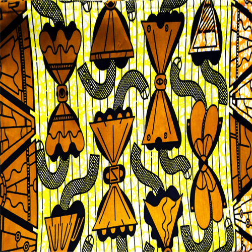Tissu de l&#39;Afrique de tissus de cire à tricoter de polyester anti-rides