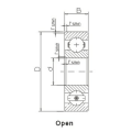 Derin oluk bilyalı rulmanlar SSR24