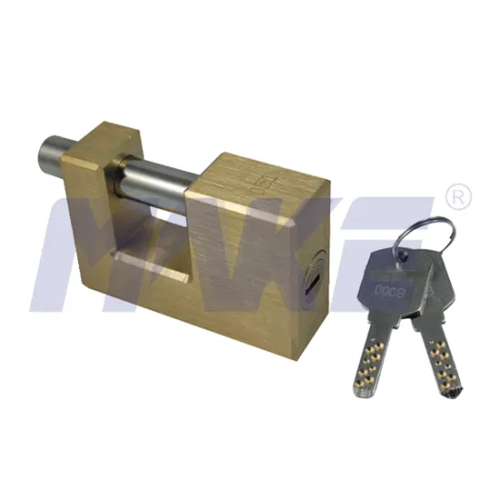 rectangular brass container lock