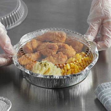 Round Aluminum Foil Pan with Lid