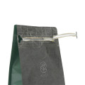 Kraft paper coffee bag with zipper and valve