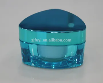 Shining acrylic cosmetic cream jar