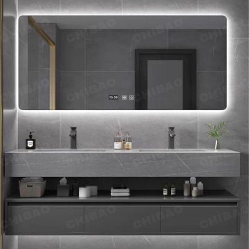 Custom Modern Bathroom Vanity Furniture & Stainless Steel Combinations