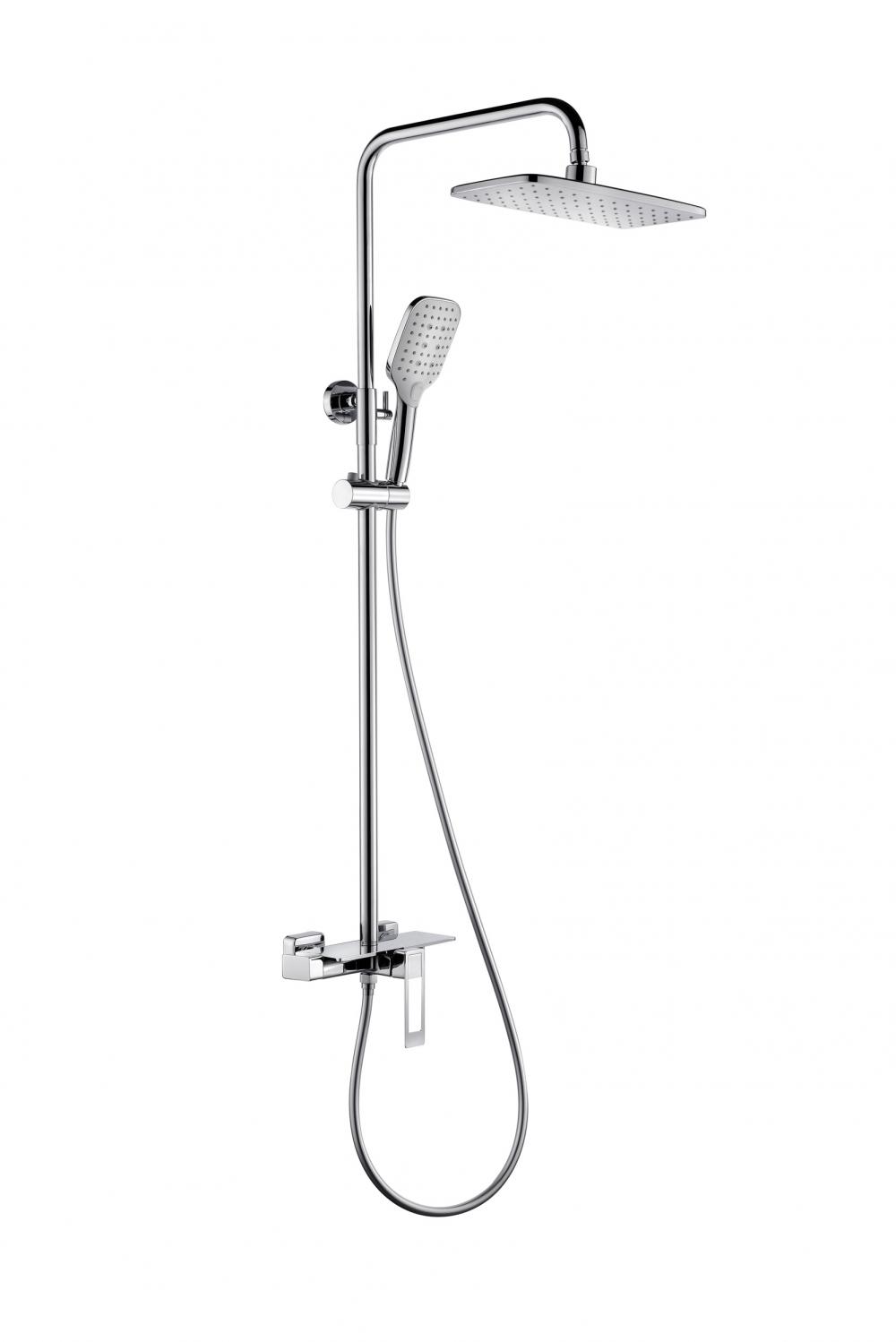 Solid Brass Exposed Bath Shower With Mixer