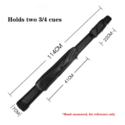 Billiard Accessories: 3/4 Cue Bag, Carrying Case, and Holder for Pool, Billiards, and Carrom Cues