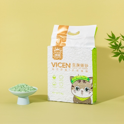Té verde tofu gato litera para mascotas sanas
