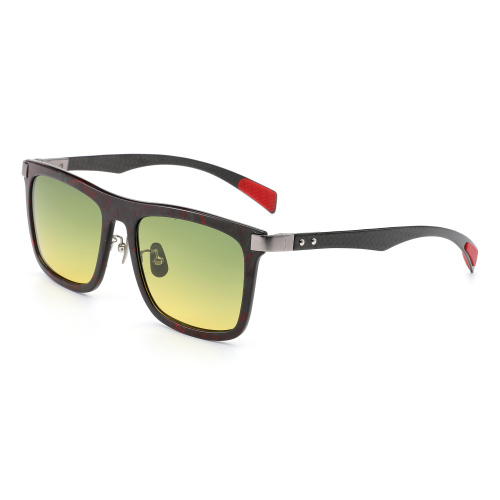 Charcoal fiber men's glasses