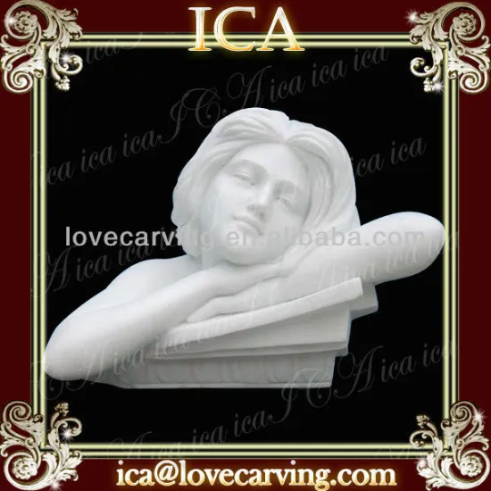 Sleeping girl statue,little girl statue,marble female bust statue,sculpture and statues