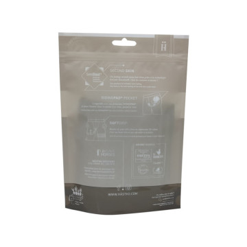 saco biodegradável para embalagem de roupas íntimas seladas com zíper